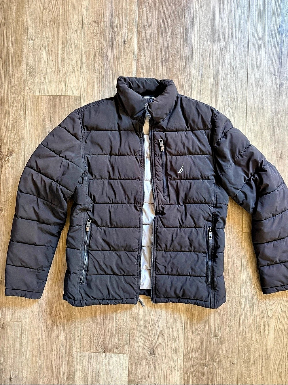 Nautica Active Stretch Puffer Jacket Women’s Black Size Medium